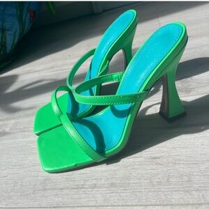 ASOS Green High Heeled Sandals